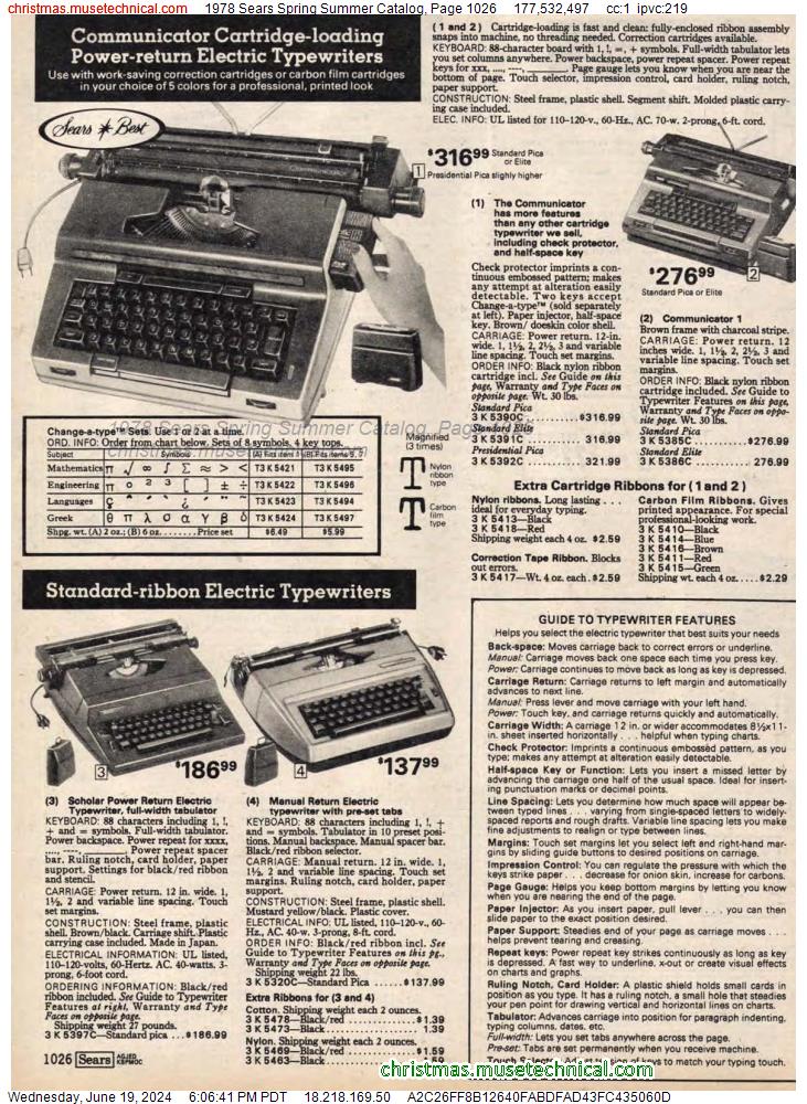 1978 Sears Spring Summer Catalog, Page 1026