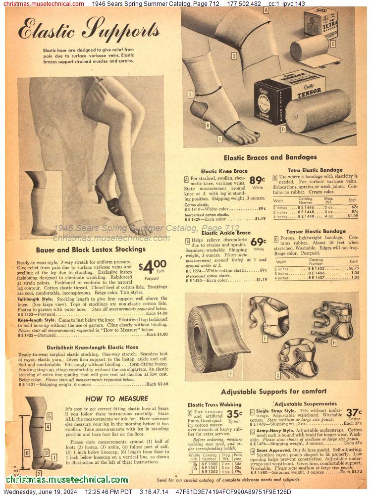 1946 Sears Spring Summer Catalog, Page 712