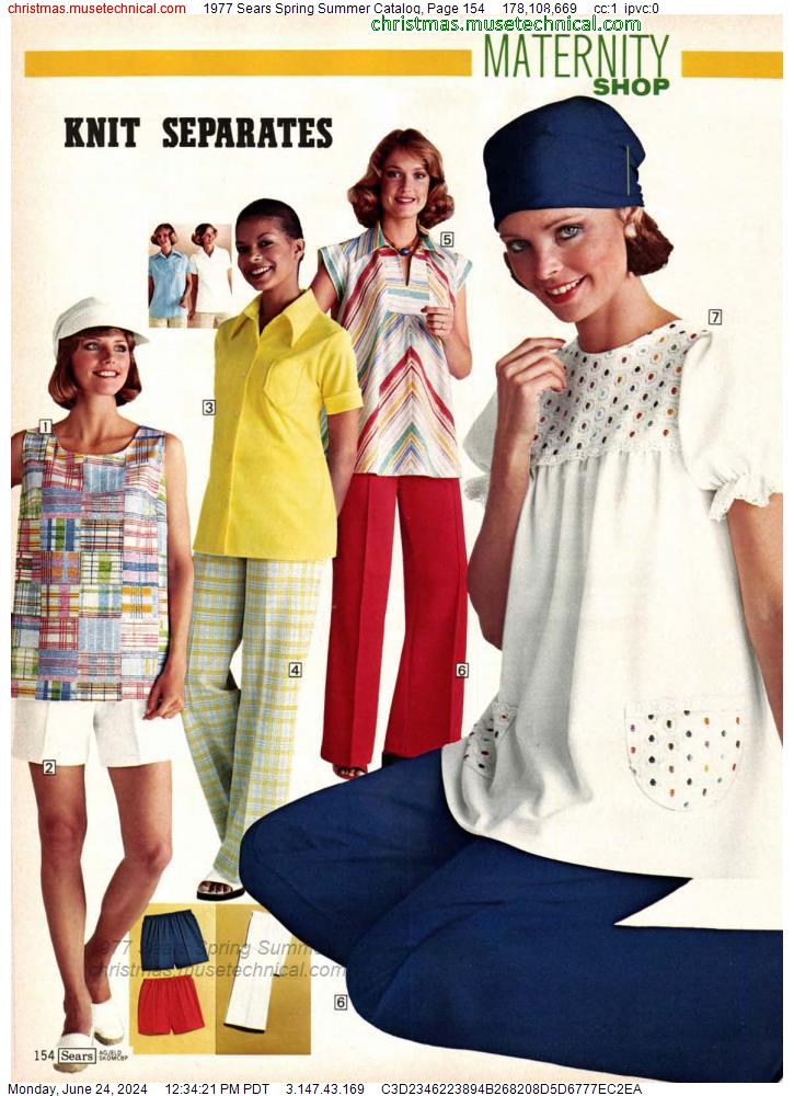 1977 Sears Spring Summer Catalog, Page 154