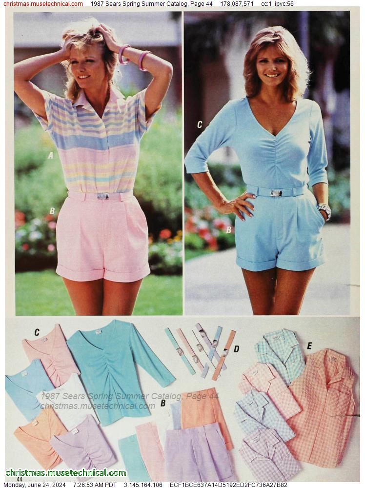 1987 Sears Spring Summer Catalog, Page 44