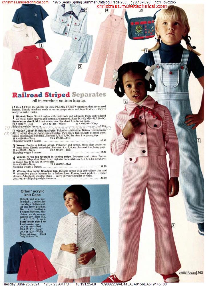 1975 Sears Spring Summer Catalog, Page 263