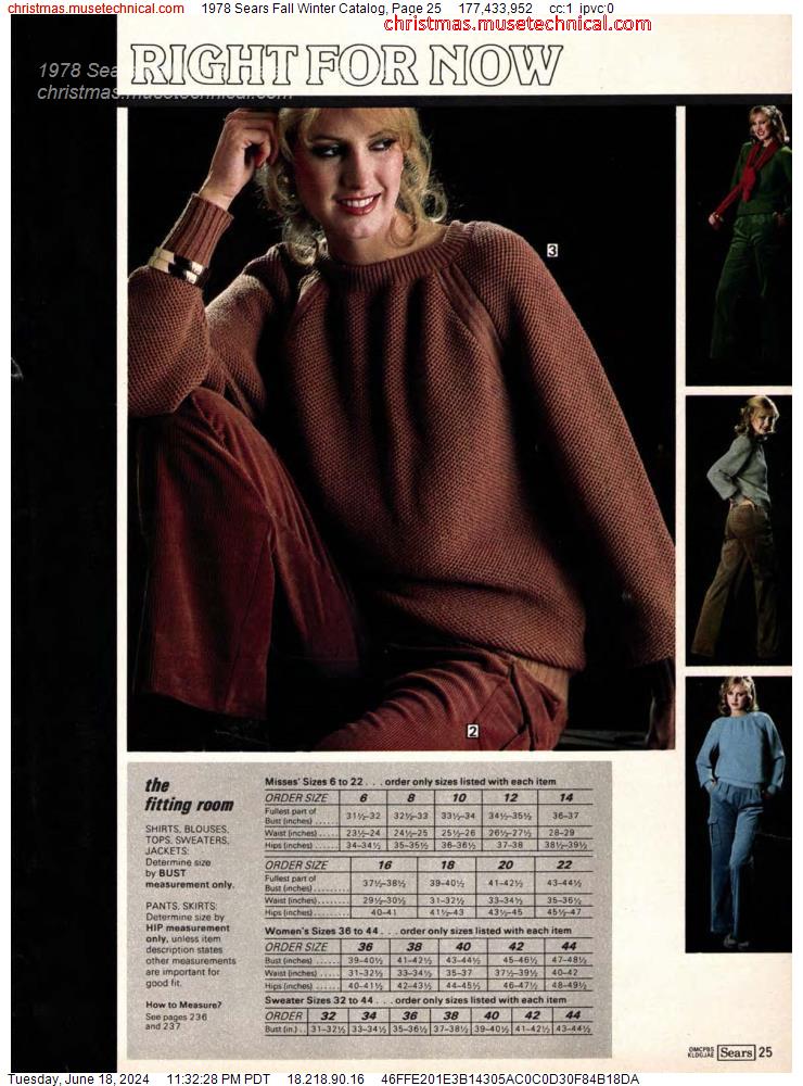 1978 Sears Fall Winter Catalog, Page 25