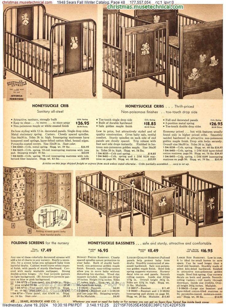 1948 Sears Fall Winter Catalog, Page 48
