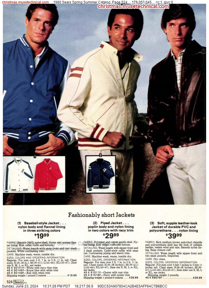 1980 Sears Spring Summer Catalog, Page 524
