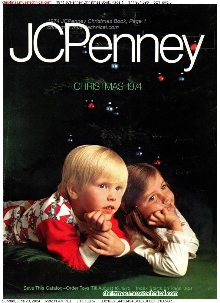 1974 JCPenney Christmas Book, Page 1