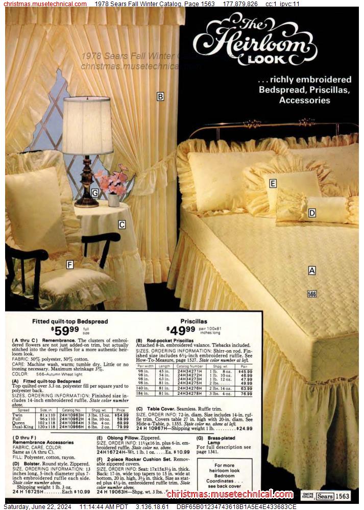 1978 Sears Fall Winter Catalog, Page 1563