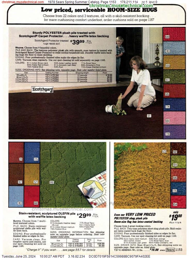 1978 Sears Spring Summer Catalog, Page 1153