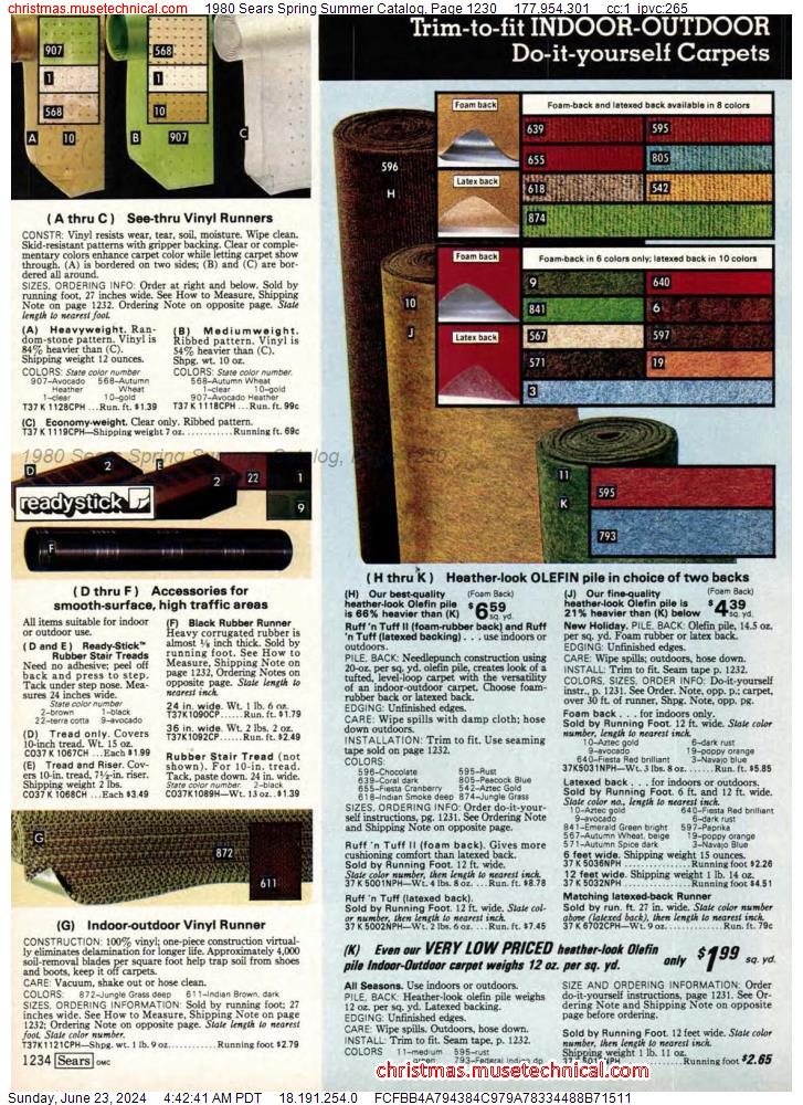 1980 Sears Spring Summer Catalog, Page 1230