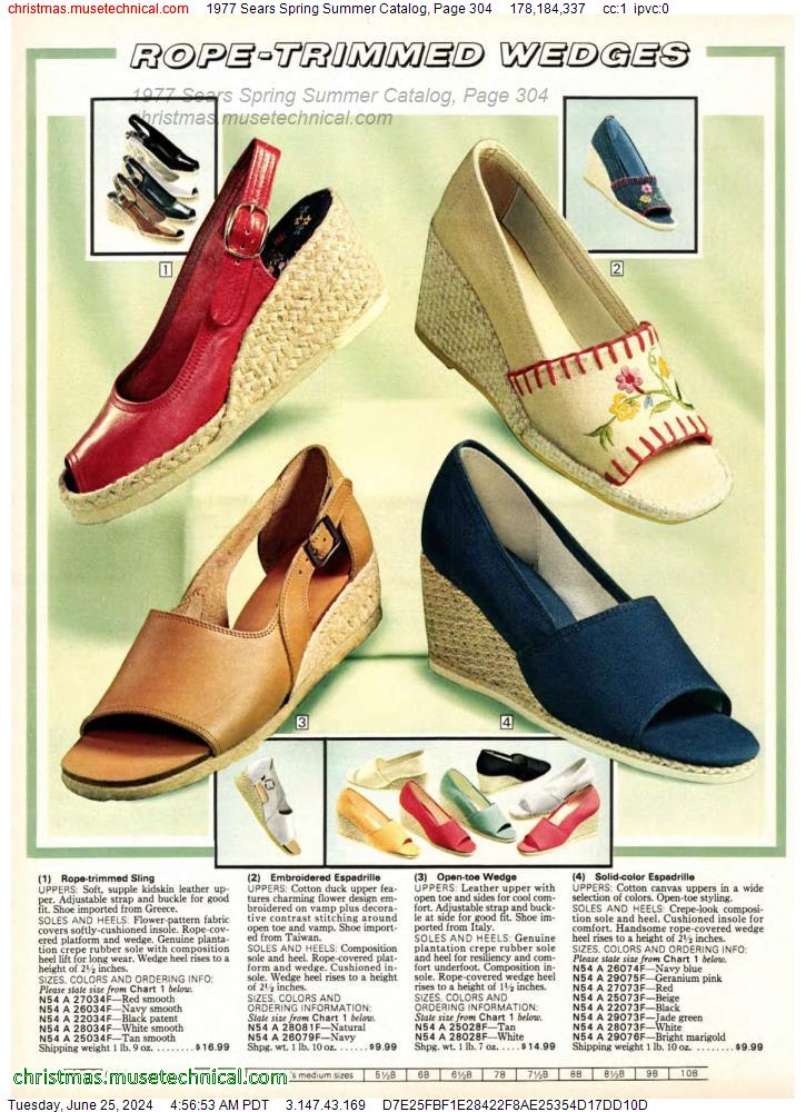 1977 Sears Spring Summer Catalog, Page 304