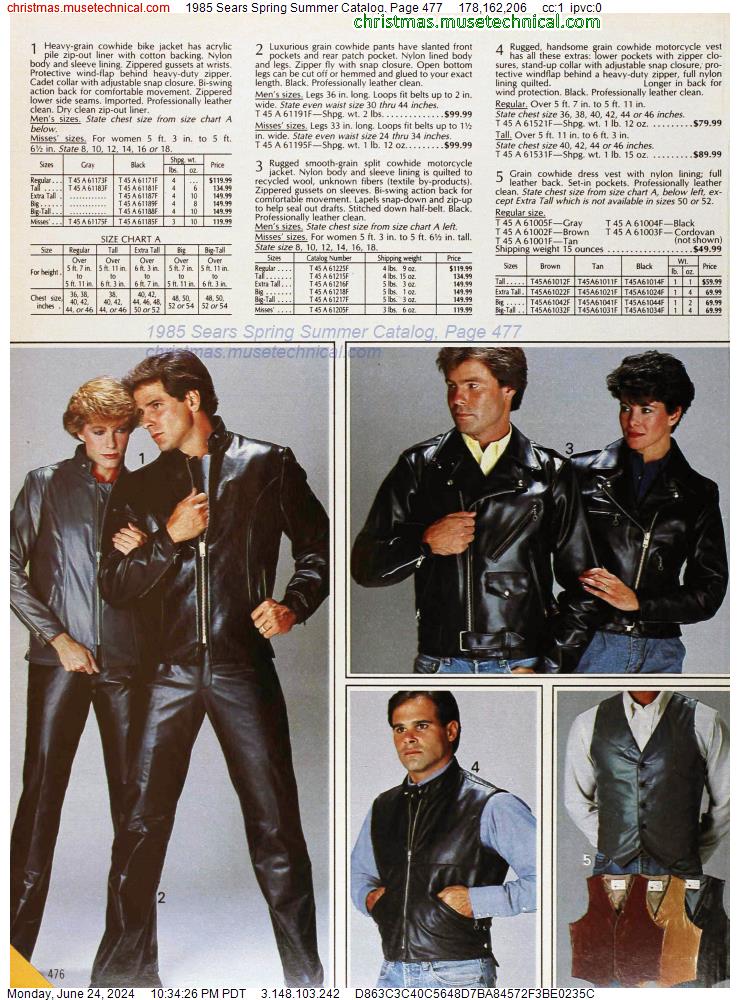 1985 Sears Spring Summer Catalog, Page 477