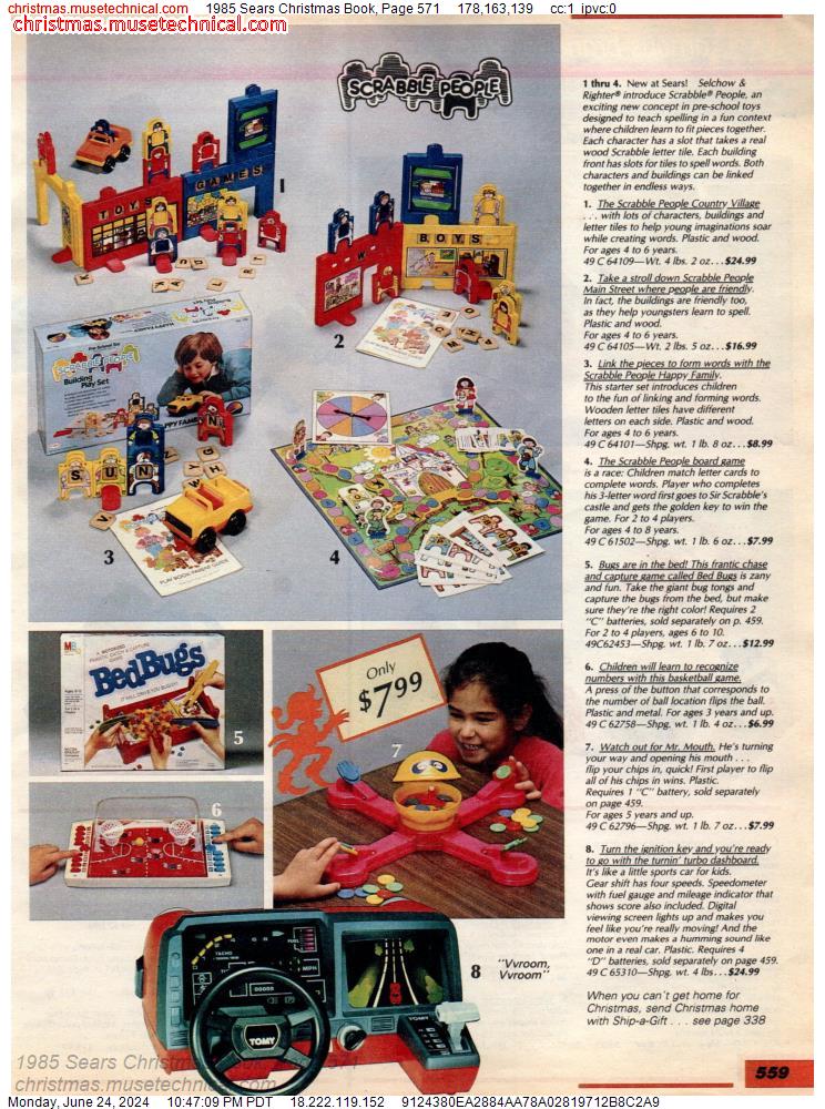 1985 Sears Christmas Book, Page 571