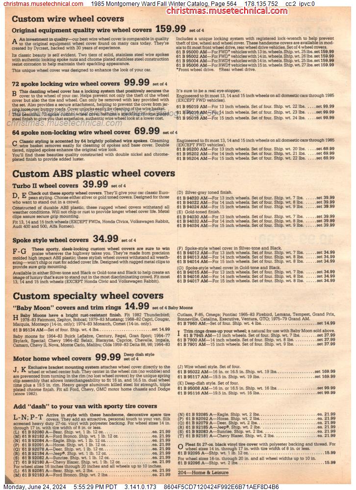 1985 Montgomery Ward Fall Winter Catalog, Page 564