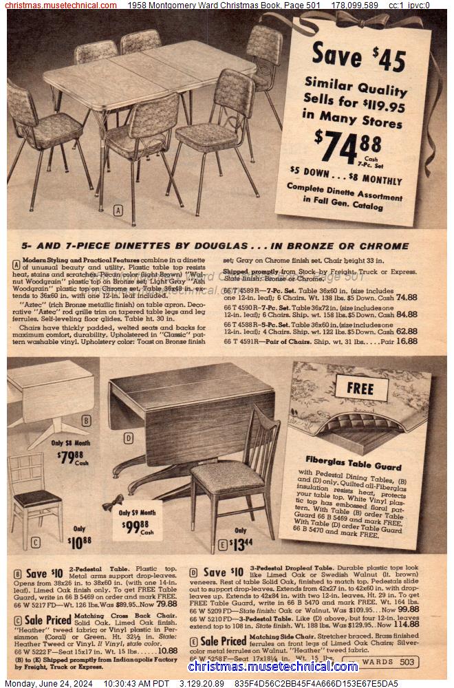 1958 Montgomery Ward Christmas Book, Page 501