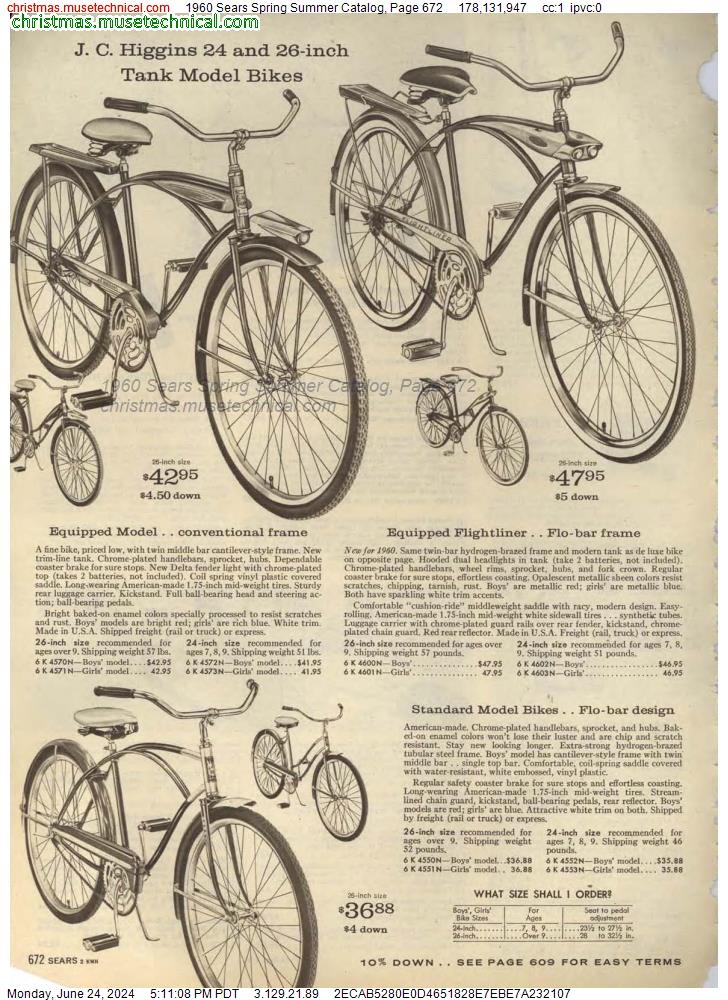 1960 Sears Spring Summer Catalog, Page 672