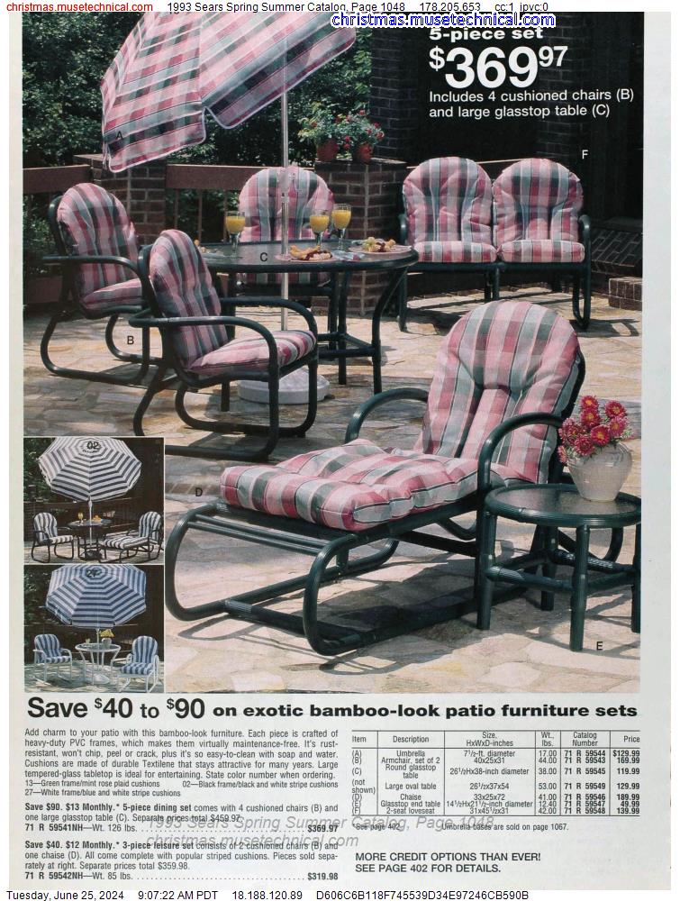 1993 Sears Spring Summer Catalog, Page 1048