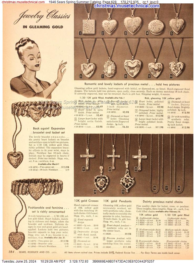 1946 Sears Spring Summer Catalog, Page 628