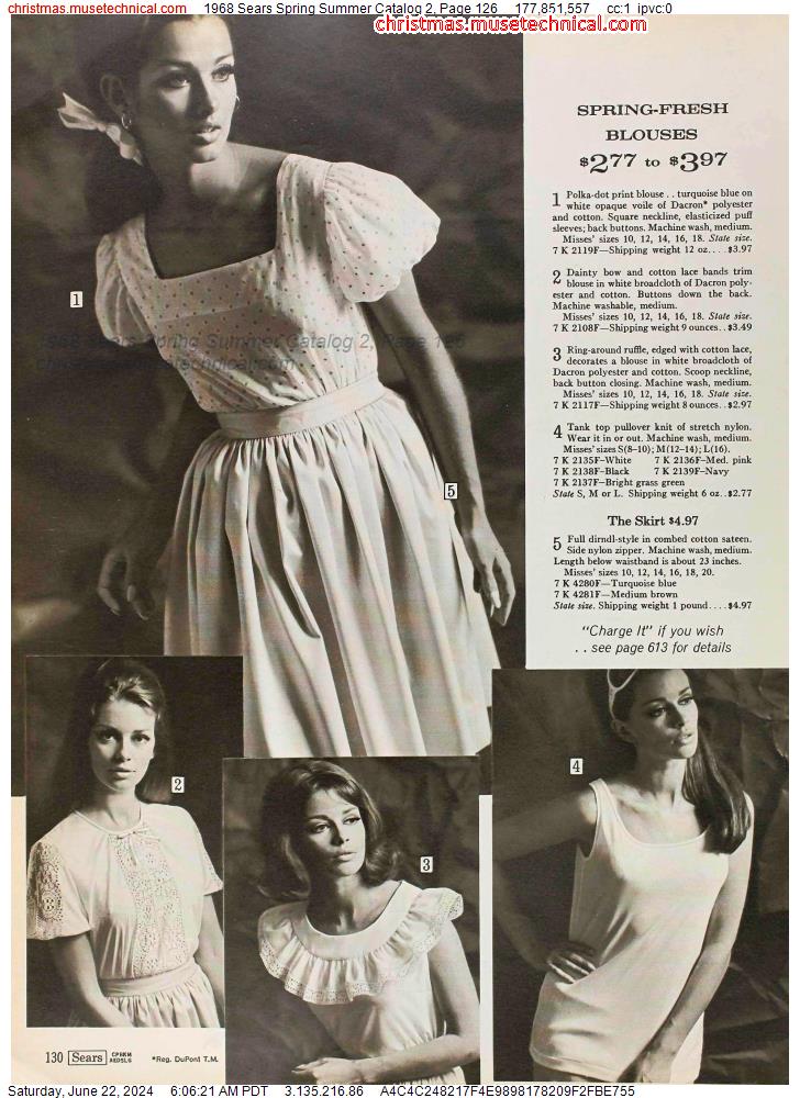 1968 Sears Spring Summer Catalog 2, Page 126
