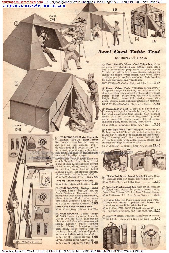 1959 Montgomery Ward Christmas Book, Page 258