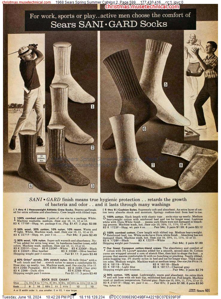 1968 Sears Spring Summer Catalog 2, Page 599