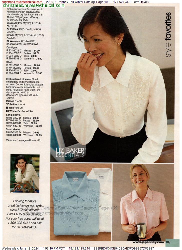 2000 JCPenney Fall Winter Catalog, Page 109