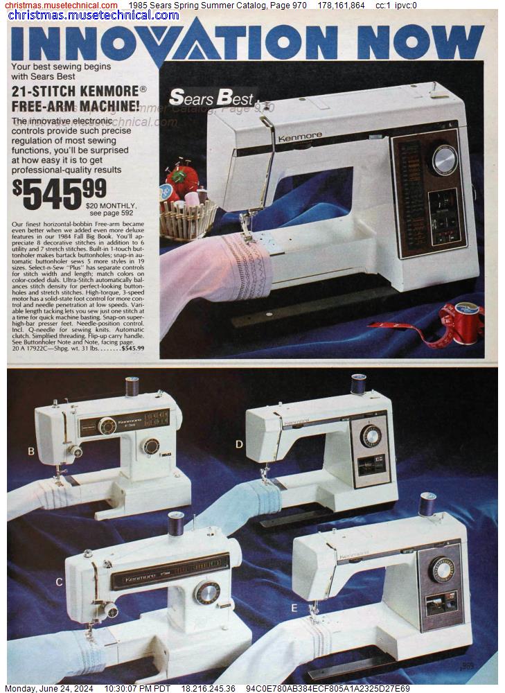 1985 Sears Spring Summer Catalog, Page 970