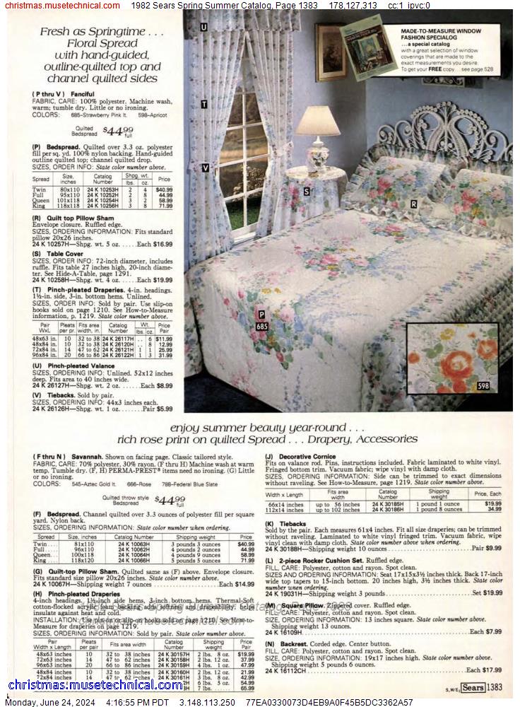 1982 Sears Spring Summer Catalog, Page 1383