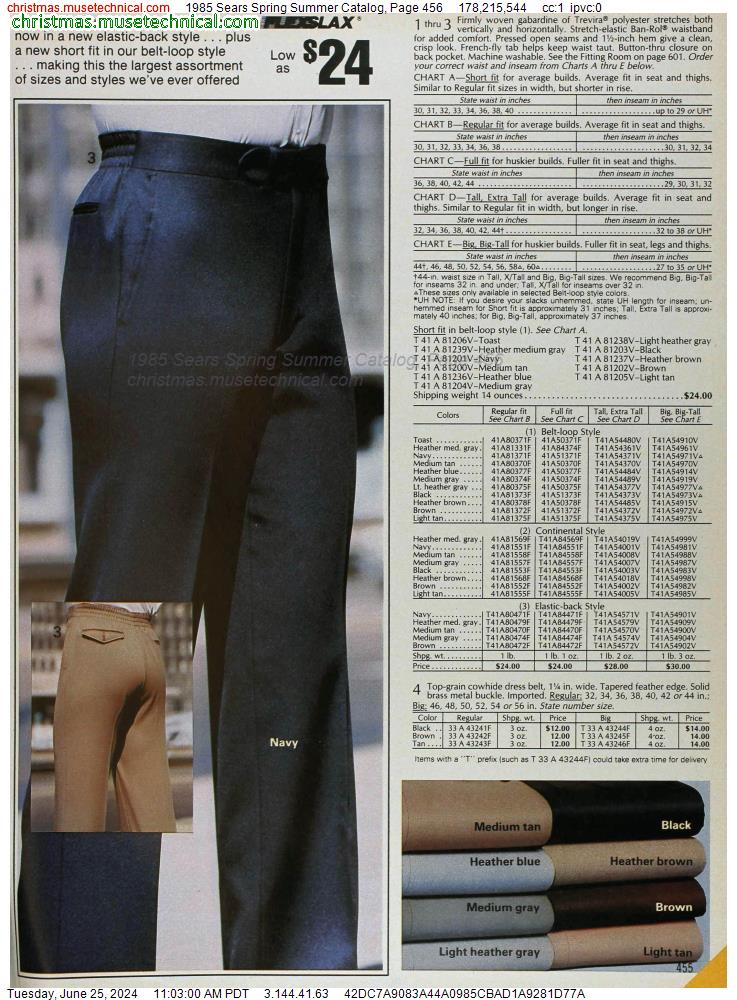 1985 Sears Spring Summer Catalog, Page 456