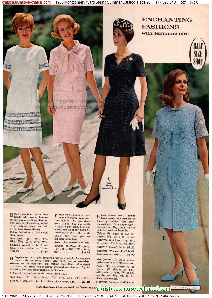 1966 Montgomery Ward Spring Summer Catalog, Page 95