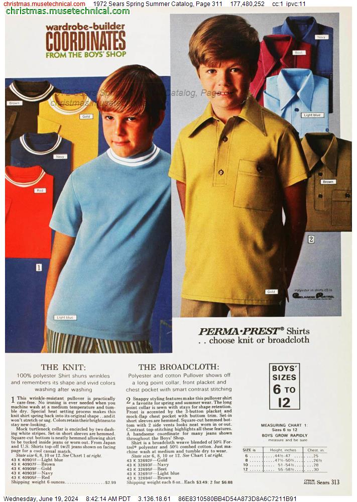 1972 Sears Spring Summer Catalog, Page 311