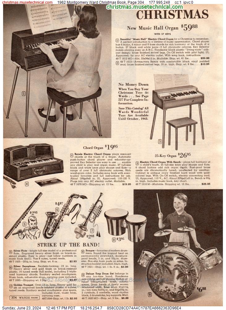 1962 Montgomery Ward Christmas Book, Page 304