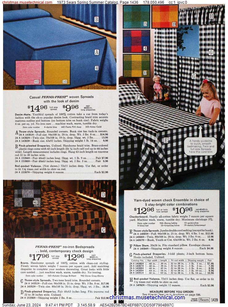 1973 Sears Spring Summer Catalog, Page 1436