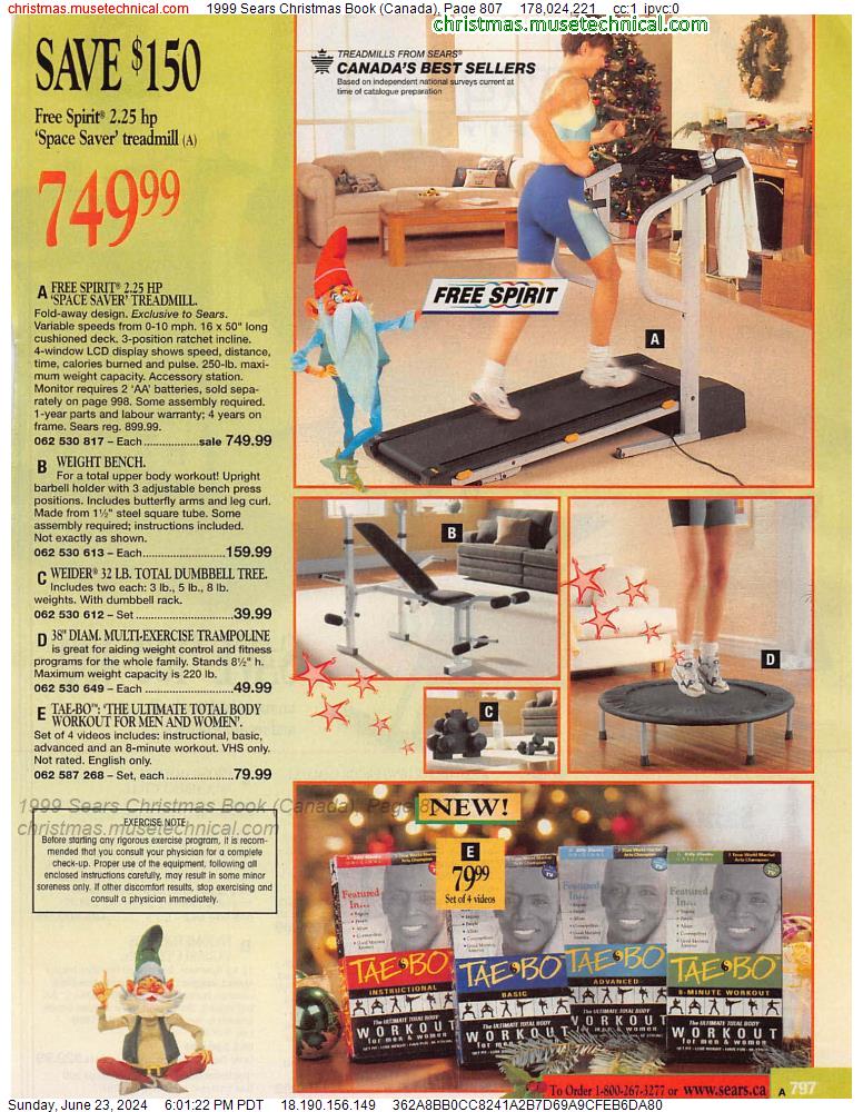 1999 Sears Christmas Book (Canada), Page 807