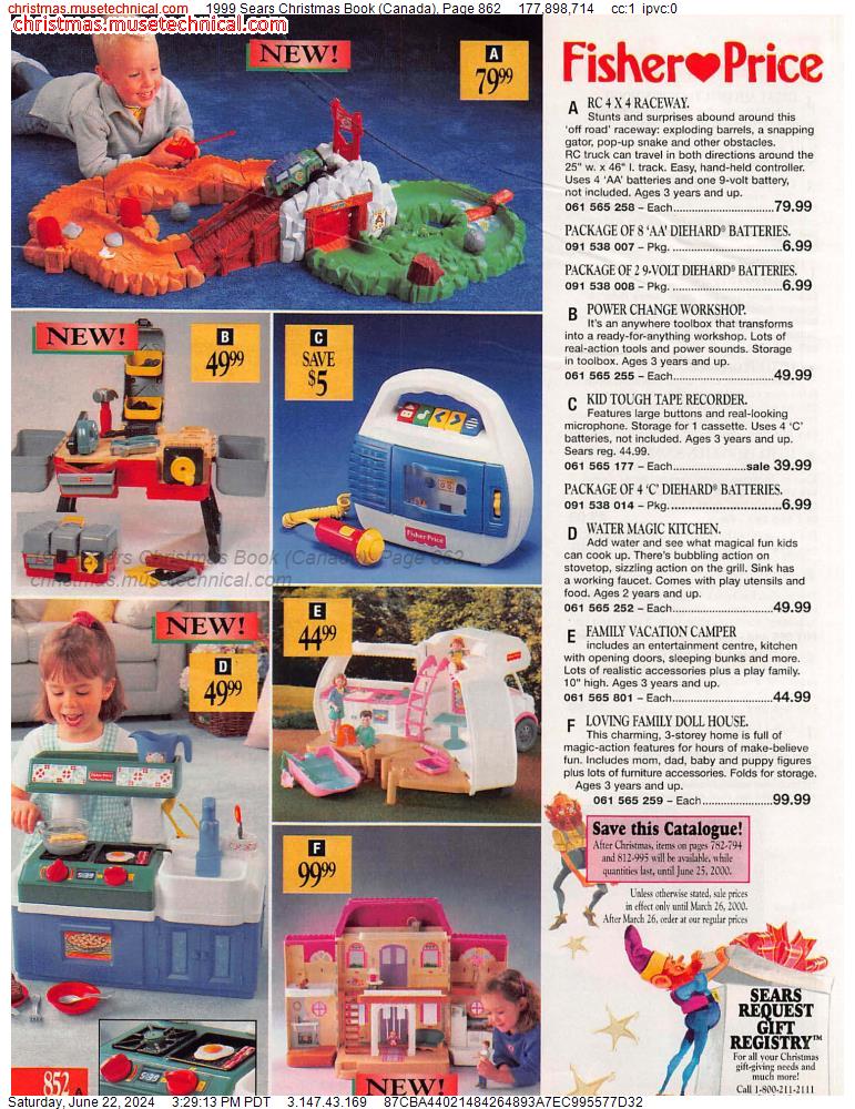 1999 Sears Christmas Book (Canada), Page 862