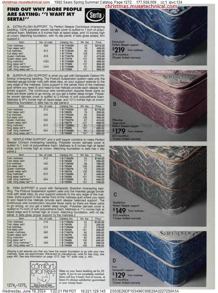 1992 Sears Spring Summer Catalog, Page 1272