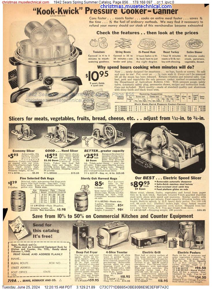 1942 Sears Spring Summer Catalog, Page 856