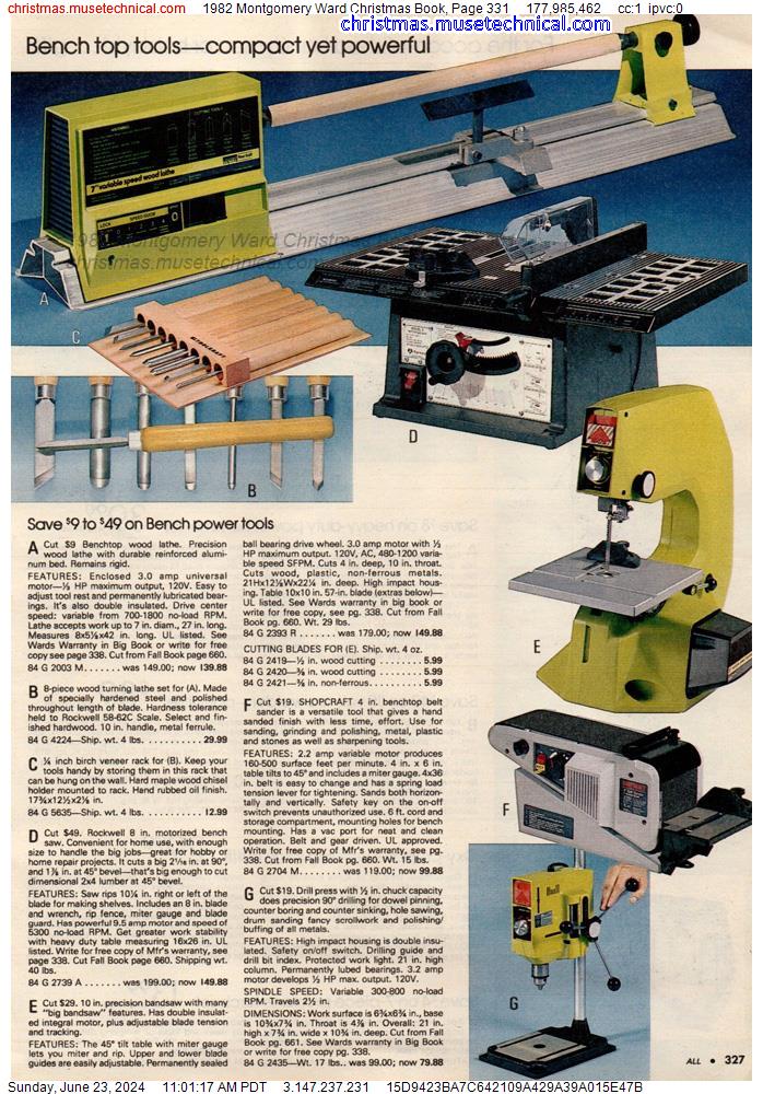 1982 Montgomery Ward Christmas Book, Page 331