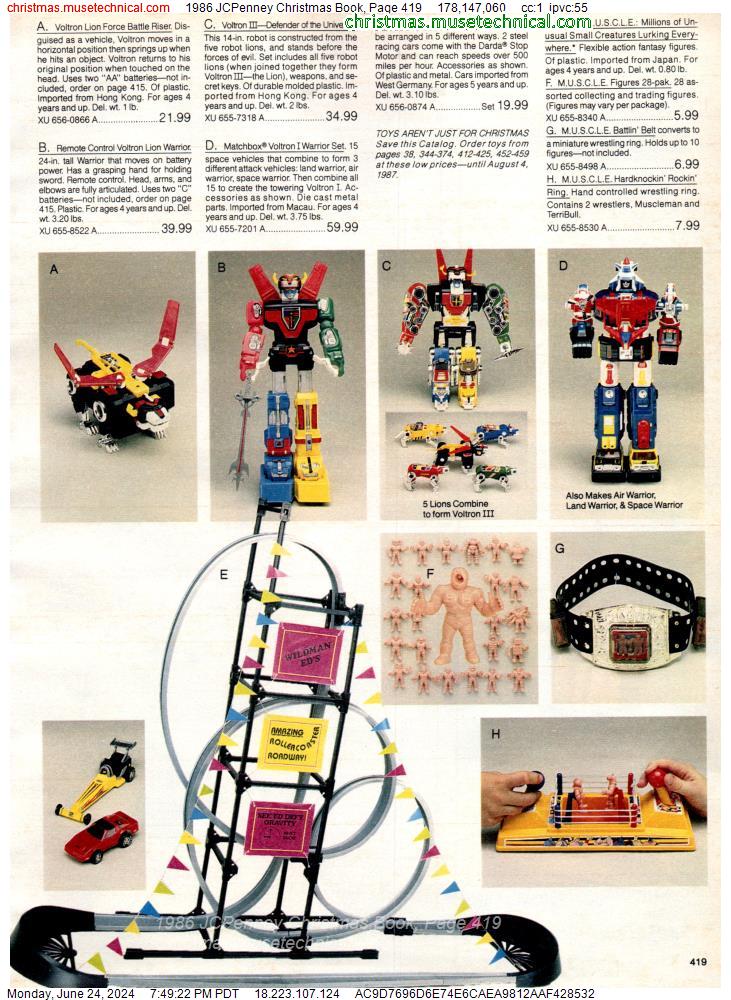 1986 JCPenney Christmas Book, Page 419