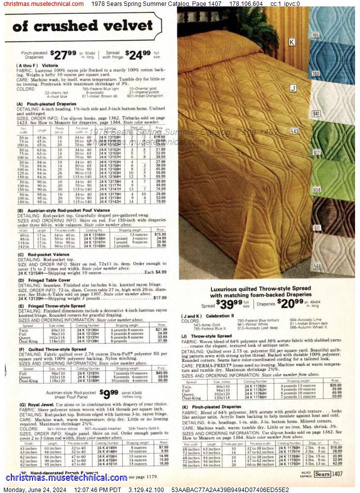 1978 Sears Spring Summer Catalog, Page 1407