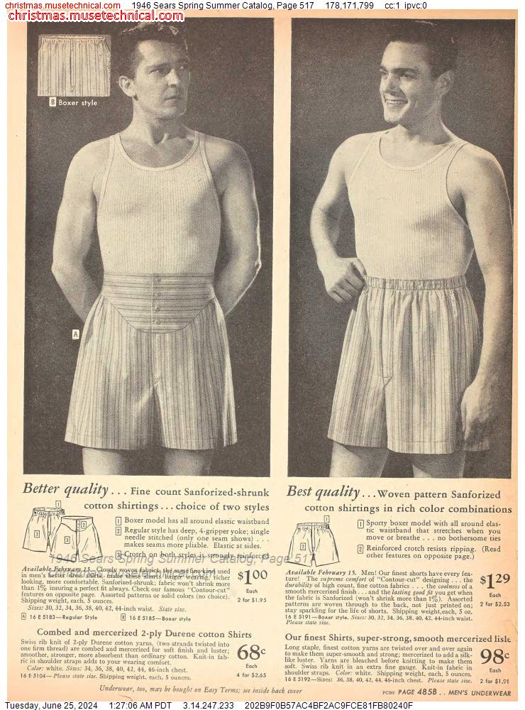 1946 Sears Spring Summer Catalog, Page 517