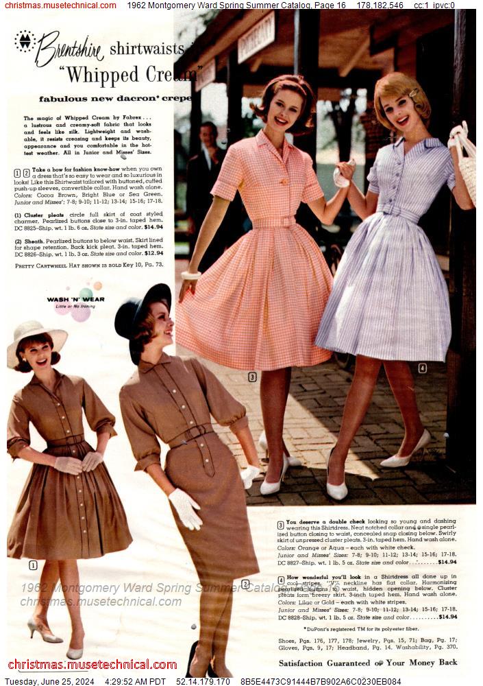 1962 Montgomery Ward Spring Summer Catalog, Page 16