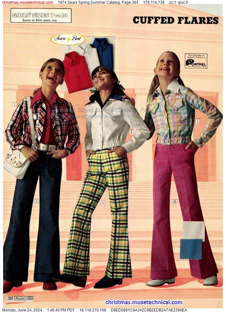 1974 Sears Spring Summer Catalog, Page 384