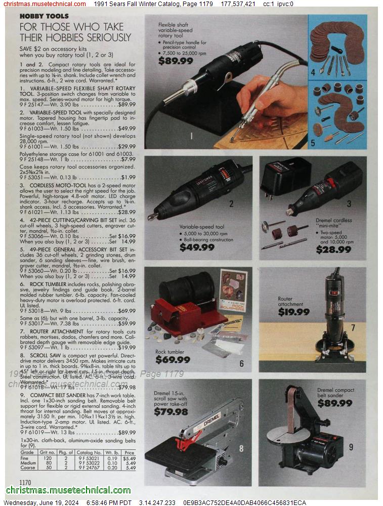 1991 Sears Fall Winter Catalog, Page 1179