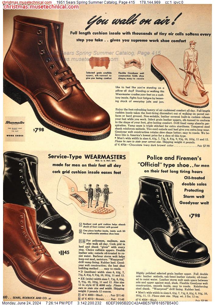 1951 Sears Spring Summer Catalog, Page 415