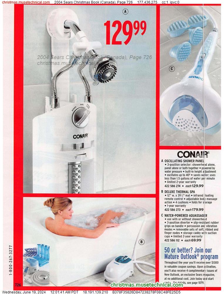 2004 Sears Christmas Book (Canada), Page 726