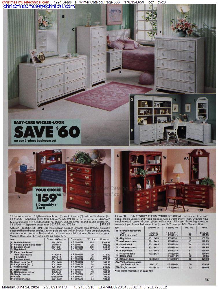 1991 Sears Fall Winter Catalog, Page 566