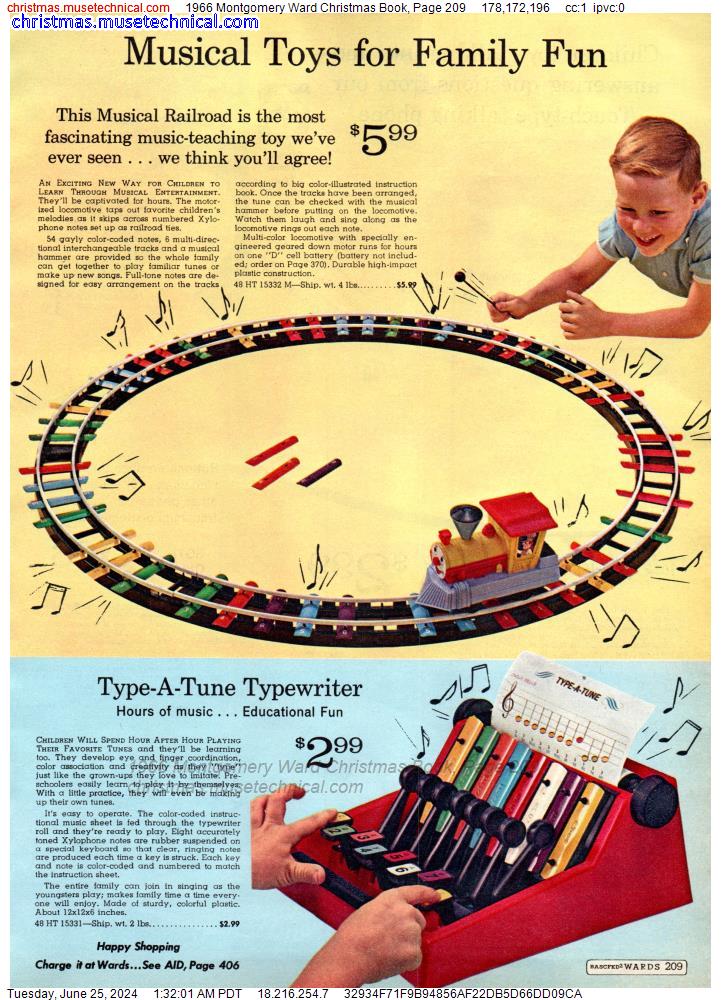 1966 Montgomery Ward Christmas Book, Page 209