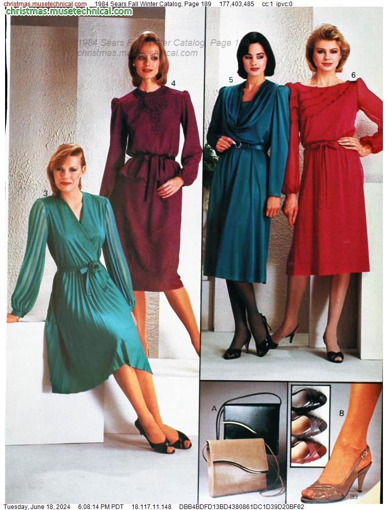 1984 Sears Fall Winter Catalog, Page 189
