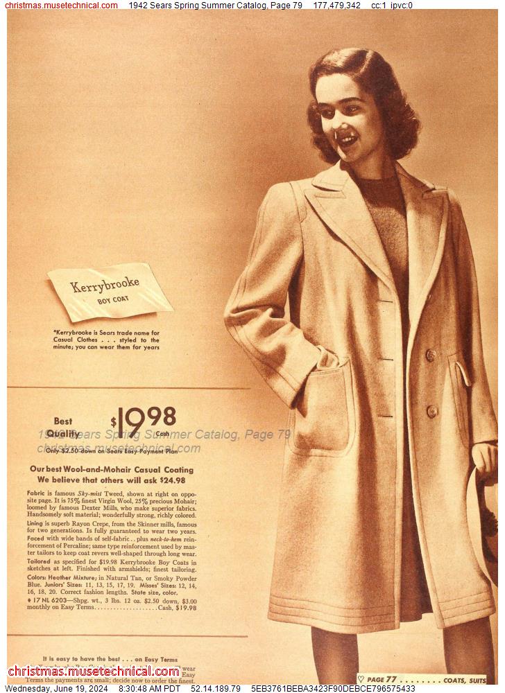 1942 Sears Spring Summer Catalog, Page 79