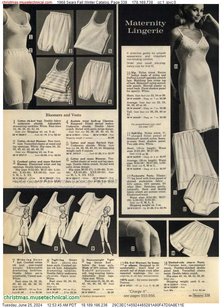 1968 Sears Fall Winter Catalog, Page 338