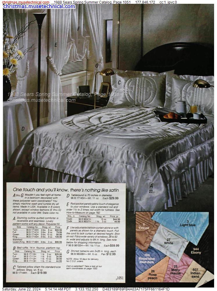 1988 Sears Spring Summer Catalog, Page 1051